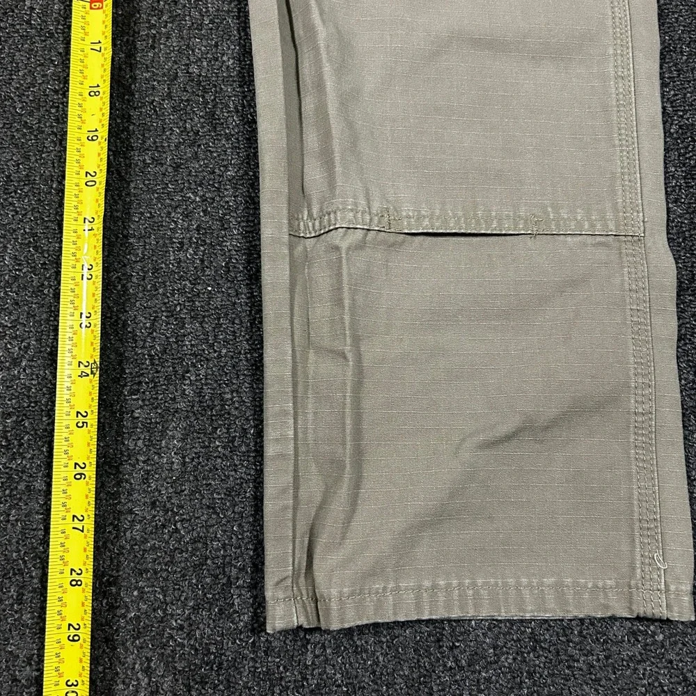 Wrangler Riggs Workwear Cargo Pants Mens 33x30 Bark Ripstop Cotton 103W060BR